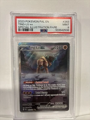 2023 POKEMON PAL EN-PALDEA EVOLVED SPECIAL ILLUSTRATION RARE TING-LU EX PSA 9 - Image 1 of 4
