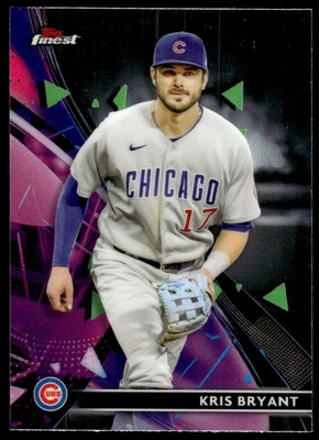 2021 Finest Kris Bryant Chicago Cubs #34 - Image 1 of 2
