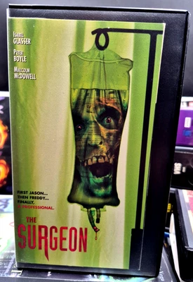 The Surgeon VHS A-Pix Entertainment 1994 Horror Zombie Gore Malcolm McDowell VG - Image 1 of 3