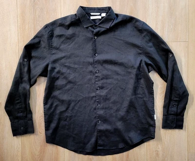 Cubavera Button Down Shirt Long Sleeve Black Men’s Size XL Wrinkle Resistant - Image 1 of 4