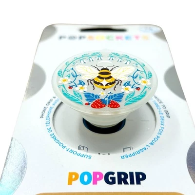 Empuñadura y soporte para teléfono PopSockets PopGrip Premium - Translúcido Bee Boho Foto 1 de 3