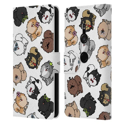 HEAD CASE DESIGNS DOG BREED PATTERNS LEATHER BOOK WALLET CASE FOR SONY PHONES 1 - Image 1 of 4
