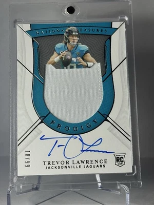 2021 NT Rookie Prodigy Patch Autographs Trevor Lawrence ON CARD /99 - Image 1 of 2