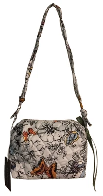 Vera Bradley small shoulder bag Blake crossbody butterflies flowers adjustable - Image 1 of 4