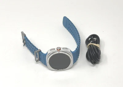 Samsung Galaxy Watch Ultra 47mm Titanium White / Blue Marine Band Cellular Good - Image 1 of 4