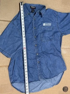 Vintage Ultra Club Collection Hemd Herren mittelblau Button Down Denim - Bild 1 von 7