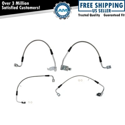 Juego de mangueras de freno delanteras y traseras Performance para Jeep Wrangler 08-10 Foto 1 de 4