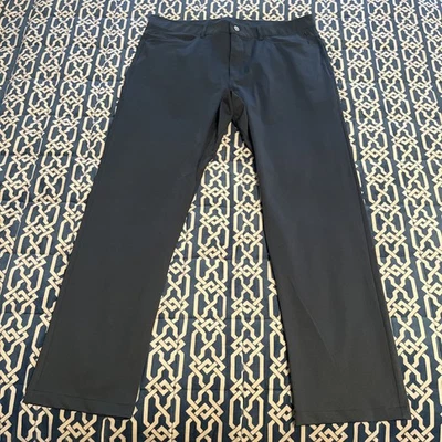 Pantalones Barbell Apparel Para Hombre 38x30 Gris Rendimiento Atlético Tecnología Chino Elastizados Foto 1 de 4