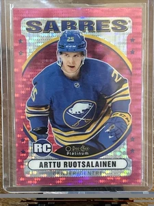 2021-22 O-Pee-Chee Platinum Pink Pulsar RC Retro Rookie #R-79 Arttu Ruotsalainen - Picture 1 of 2