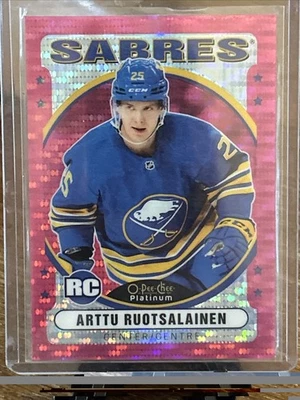 2021-22 O-Pee-Chee Platinum Pink Pulsar RC Retro Rookie #R-79 Arttu Ruotsalainen - Image 1 of 2