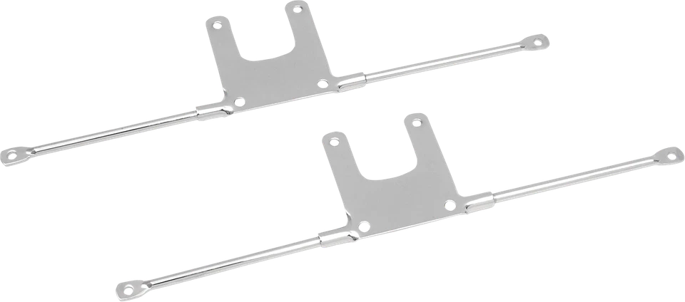 Drag Specialties Chrome Front Fender Mounting Brackets 1973-00 Harley Sportster - Image 1 of 2