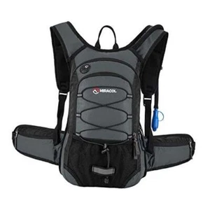 Hydration Pack Hiking Water Backpack - Insulated Water Bag 15L Charcoal Grey - Picture 1 of 7