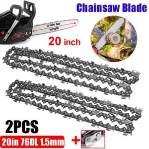2PCS 20inch 76 Drive Links Chainsaw Saw Chain Parts Tool chainsaw blade New UK - Picture 1 of 10