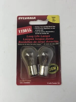 Nuevo Stock Antiguo SYLVANIA 1156LL Lámparas Larga Vida ~ 2 Lámparas 12 V Foto 1 de 2