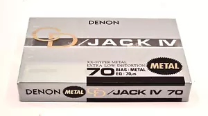 DENON METAL CD JACK IV 70 Blank Audio Cassette Tape (Sealed) NEW - Picture 1 of 5
