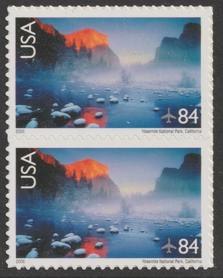 US C141 Airmail Yosemite National Park 84c vert pair MNH 2006 - Image 1 of 1