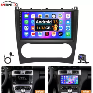 32GB Android 13 Autoradio GPS Navi für Mercedes Benz C/CLC Klasse W203 2004-2007 - Bild 1 von 20