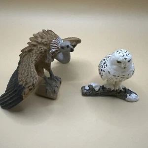 Schleich Gänsegeier & Schneeeule Tierreich Greifvögel Rentner Figur - Bild 1 von 3