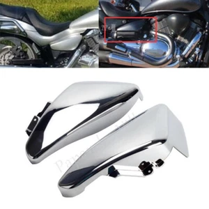 Pair Chrome Side Panels Battery Fairing For Suzuki VZR1800 Boss Intruder M1800R - Picture 1 of 11