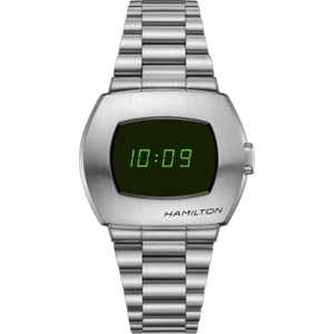 New Hamilton American Classic PSR Digital Quartz Black Dial Mens Watch H52414131 - Picture 1 of 6