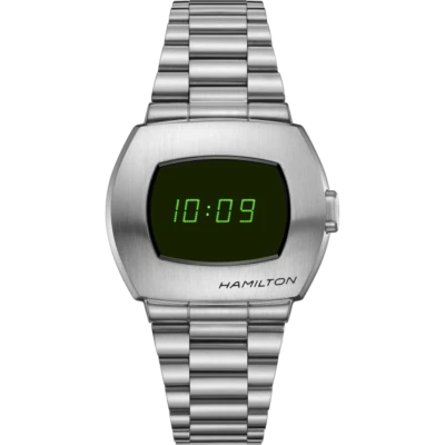 Nuevo reloj para hombre Hamilton American Classic PSR digital de cuarzo esfera negra H52414131 Foto 1 de 4