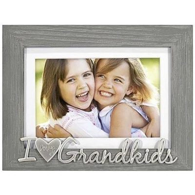 Malden 4x6 I Love My Grandkids Gray Frame - Image 1 of 2