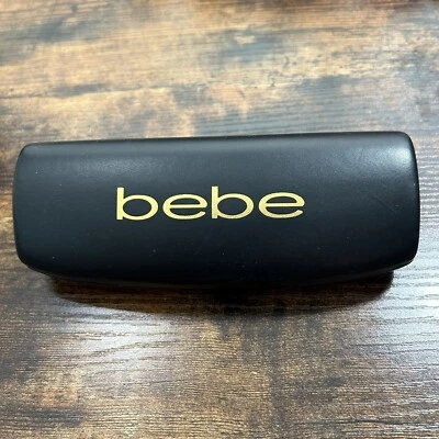 BEBE очки солнцезащитные очки жесткий чехол черный внутренний раскладушка чехол-484 - Изображение 1 из 4