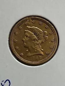 1857 $2 1/2 Gold Quarter Eagle - Picture 1 of 2