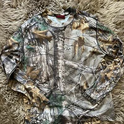RealTree Camo Shirt medium Long Sleeve Field & Stream Performance Tech - Image 1 of 4