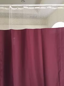 Curtain Wine 144Wx93 HOSPITAL CLINIC LAB Antibacterial Antimicrobial medical - Picture 1 of 6