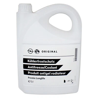 5 Liter Original Opel Kühlerfrostschutz DEX-COOL Premix Longlife 95599872