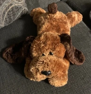Niedlicher liebenswerter brauner Ty Floppy Pellet Plüschhund Lovey 15 Zoll lang - Bild 1 von 3
