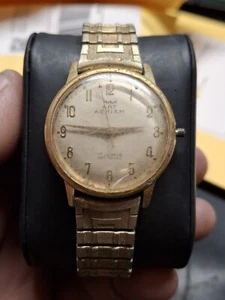 Art Adrian Gold Tone Mens Vintage 1960s Mechanical Handwind Watch - Picture 1 of 13