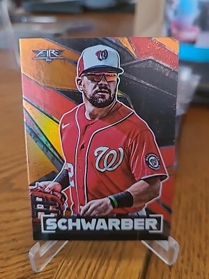 2021 Topps Fire Orange #197 Kyle Schwarber /299 - Image 1 of 2