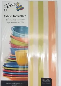 FIESTA MIKROFASER STOFF 52 X 52 TISCHDECKE STREIFEN FIESTA KARIERT NEU IN VERPACKUNG - Bild 1 von 10