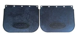 Peterbilt Motors PACCAR 16" x 12" Rubber Black Front Semi Truck Mud Flaps-Pair - Picture 1 of 2