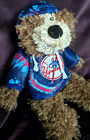 Stuffed Plush NY Yankees Brown Furry Bear  12 Inches
