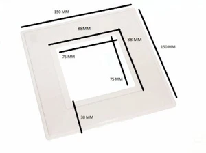 Interruptor Sencillo Envolvente Dedo Placa Trasera Plástico Blanco Paquete De 4 - Imagen 1 de 1