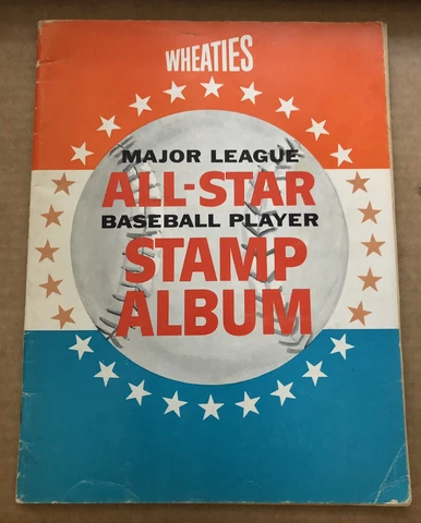 1964 Wheaties Aii-Star Baseball Stamp Album Complete w/Stamps Cover
