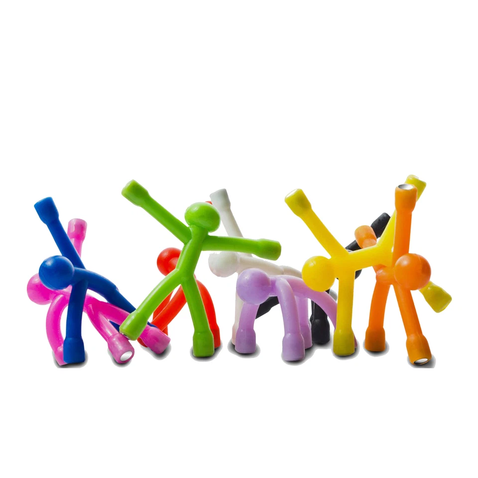 MAQNA 9x Schlüsselhalter Flexi mit 4 x Neodym Magnet-Bunter Mix