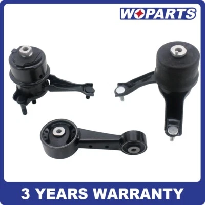 Комплект креплений двигателя и трансмиссии 3 шт подходит для 2007-2012 Toyota Camry/Avalon 3,5 л - Изображение 1 из 4