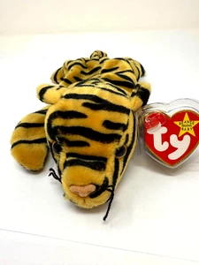 Ty Beanie Baby "Stripes" the Tiger (1995) with Rare Tag Errors – Authentic Colle - Picture 1 of 10