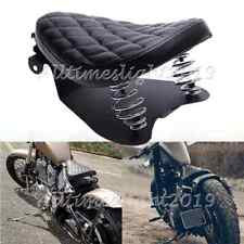 Motorcycle Solo Seat Leather For Harley Sportster XL883 1200 48 Softail Chopper
