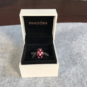 Authentic Pandora Sterling Silver 925 Red Sweethearts Charm Bead 790948 ALE - Imagen 1 de 9