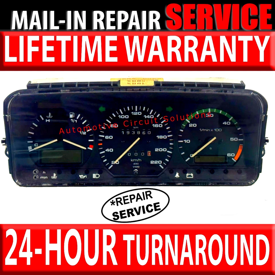 1995-02 VW EuroVan Rialta Volkswagen Instrument Gauge Cluster [*REPAIR SERVICE] - Image 1 of 4