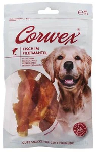 Corwex Fisch im Filetmantel 70g – Getreidefreier Hundesnack, fettarm & leicht ve - Bild 1 von 1
