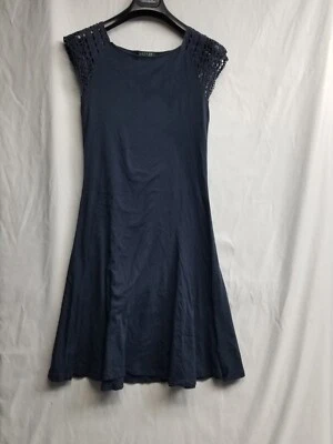 Lauren Ralph Lauren Women's  Dress Navy Blue Sleeveless Size Medium  - Image 1 of 4
