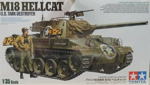 WWII U.S. TANK DESTROYER M18 HELLCAT  TAMIYA 1:35 SCALE PLASTIC MODEL TANK KIT - Picture 1 of 3