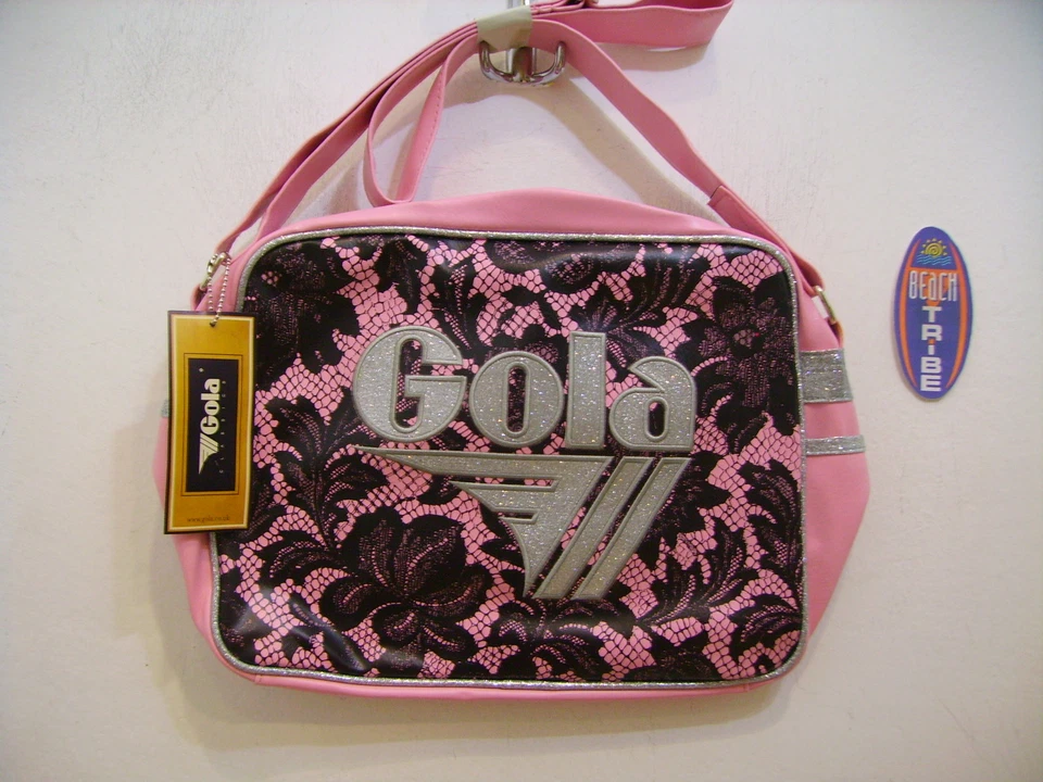 Сумка GOLA средняя Midi Redford кружевная CUB312 светло-розовая черная серебристая - Изображение 1 из 1