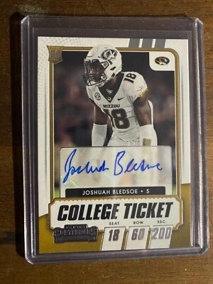 2021 Panini Contenders Draft Joshuah Bledsoe Auto Missouri Tigers - Image 1 of 2
